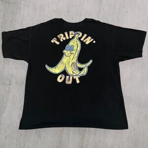Y2k Neff trippin out banana tee